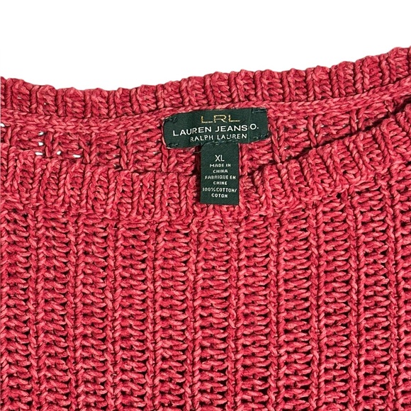 Lauren by Ralph Lauren Pink Chunky Knit Sweater - Picture 4 of 5